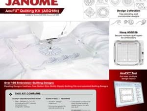 AcuFil Quilting Kit for Janome MC550E Embroidery Machines