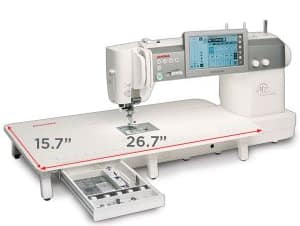 Extension Table, Extra Wide for Elna eXcellence 790, 792 & Janome Continental M6, M7, M8 & CM17 Sewing Machines