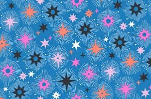 Cotton Fabric, 44/45" Wide in Stars Of The Desert Moon by Dashwood Studio