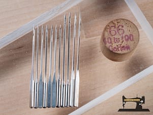 Crowley's 66 40 to 100 Machine Needles Wooden Case