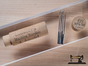 Crowley's 66 30 to 80 Machine Cotton Needles Wooden Case