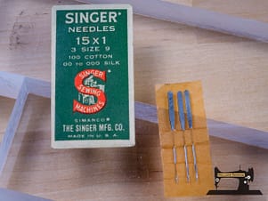 Singer 15x1 Needles 3 pack Vintage Size 9