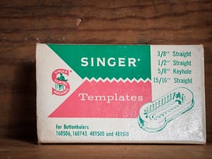 Buttonholer Template Set by Singer, Simanco #160695