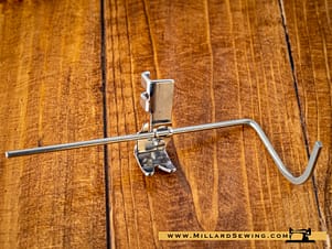 Quilting Foot with Guide Bar for Slant Needle Sewing Machines