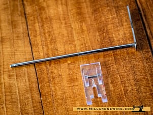 Quilting Foot (1/4" Plastic) With Guide for Snap-O-Matic Mount Sewing Machine