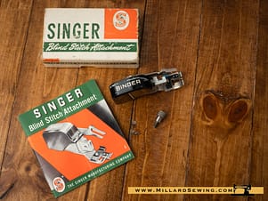 Blind Stitch Attachment by Singer (low shank fitment) Simanco #160616