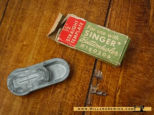 Buttonholer Template, 1/2" Straight