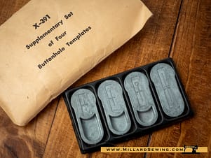 Buttonholer Template Set by Singer, Simanco #X-391