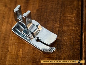 Straight Stitch Foot (Wide) For Low Shank Sewing Machine (Left Needle Position)