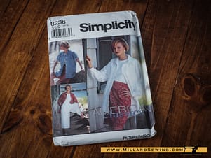 Simplicity 8236, American Classics Pattern, Split Skirt, Jacket & Shirt Jacket