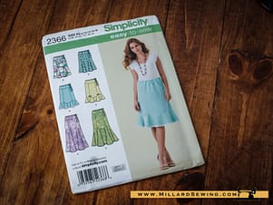 Simplicity 2366 Easy to Sew Misses' Skirt