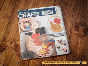 McCall's Crafts Sewing Pattern 8505 Stuffed Chicken Centerpiece, Wall Hanging or Wreath