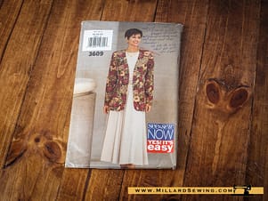 See & Sew 3609 Easy Classic Misses' Jacket and Dress Pattern