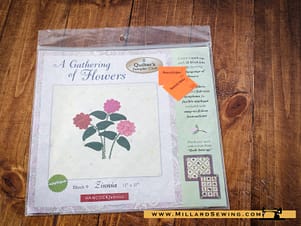 Hancock Fabrics A Gathering of Flowers Block #3 Calla Lily