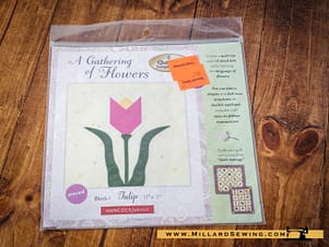 Hancock Fabrics A Gathering of Flowers Block #1 Tulip