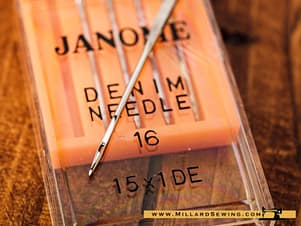 Needles 15x1 Janome Denim (Size 16)