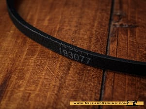 Belt 15 3/8" V Belt in Black for Early Singer Model Sewing Machine Motors