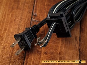 Power Cord For Singer Model 6234 & 6235 Sewing Machines
