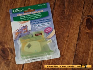 Needle Threader, Desk Style for Hand Sewing Needles by Clover