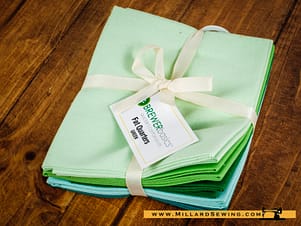 Cotton Fabric, Fat Quarter Bundle, Green Hues By Brewer