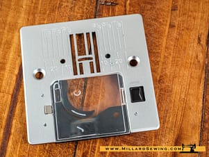 Needle Plate for EverSewn Sparrow 20/25, Necchi Q Series, & Singer Sewing Machines