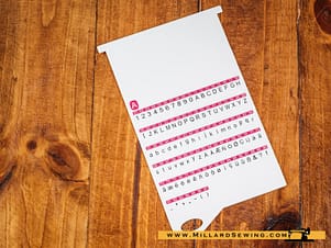 Pattern Plate for EverSewn Sparrow 25