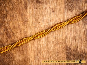 Wire Braided (Twisted) 18 Gauge In Gold Sold By The Foot