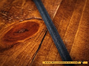 Wire Braided (Flat) 18 Gauge In Black Sold By The Foot