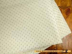 Remnant (Cotton) Blue Polka Dot Print (3 yds)