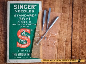 Needles 38Y1, CC1221, 40F1 Size 11 By Singer (3 Pack)