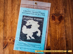Yours Truly - Prancing Unicorn Machine Applique' Pattern