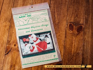 Christmas Napkins rings & Ornaments Sewing Pattern, By Cobb's Web