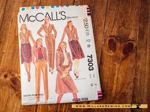 McCall's 7303 Misses' Jacket, Skirt & Pants