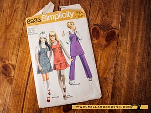 Simplicity 8933 Young Juniors/Teens Mini-Jumper, Mini-Skirt & Pants