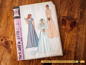 McCall's Pattern 3770 Wedding Dress, Bridesmaid Dress