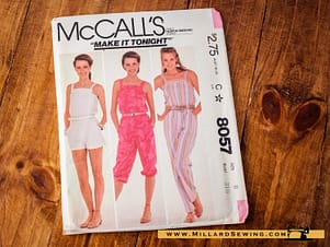 McCall's 8057 Jumpsuit in 3 Lengths