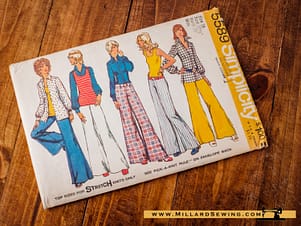 Simplicity 5589 Misses' Shirt, Shirt-Jacket, Pullover Top, Hip-Hugger Pants