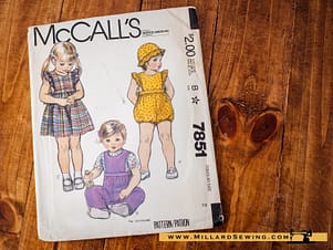McCall's 7851 Girls Dresses & Romper
