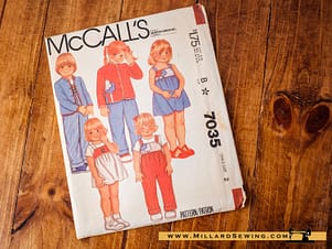 McCall's 7035 4 in One Pattern, Children's Romper, Jumper, Shirt, Jacket