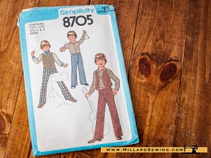 Simplicity 8705 Boy Band Outfit Pattern