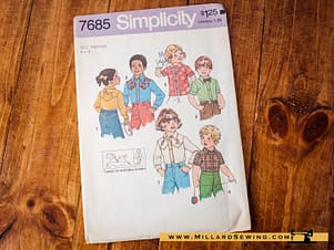 Simplicity 7685 Kids Top, Shirts
