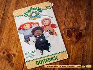 Butterick 6508 Cabbage Patch Kids Clothes Overalls, Jumper, Jeans