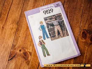 Simplicity 9129 Boys Shirt, Pants & Lined Vest Pattern