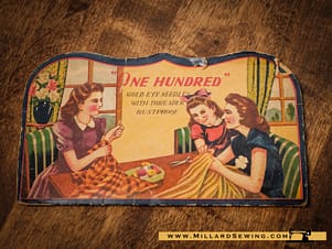 Vintage Hand Sewing Needles 100 Needle Pack from Japan