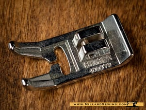 Zig Zag Foot for Singer Snap On Style Slant Needle Sewing Machines