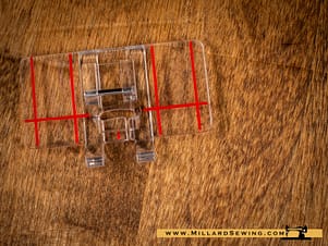 Border Guide Foot For Elna, Janome / New Home & Necchi Sewing Machines