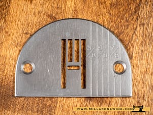 Needle Plate, ZigZag for Nelco Model N250, N250-2, N250-B, & N250-B2 Sewing Machines