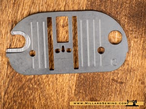Needle Plate, Straight Stitch for Singer Sewing Machines