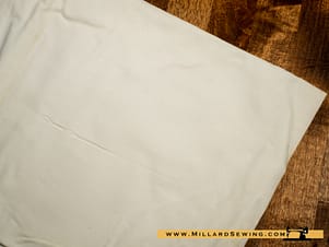 Remnant (Cotton) Solid White Fabric (34"L)