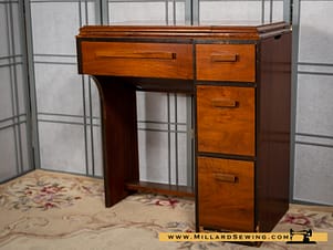 Sewing Machine Cabinet for Flat Bed Machines, Model 65 By Singer